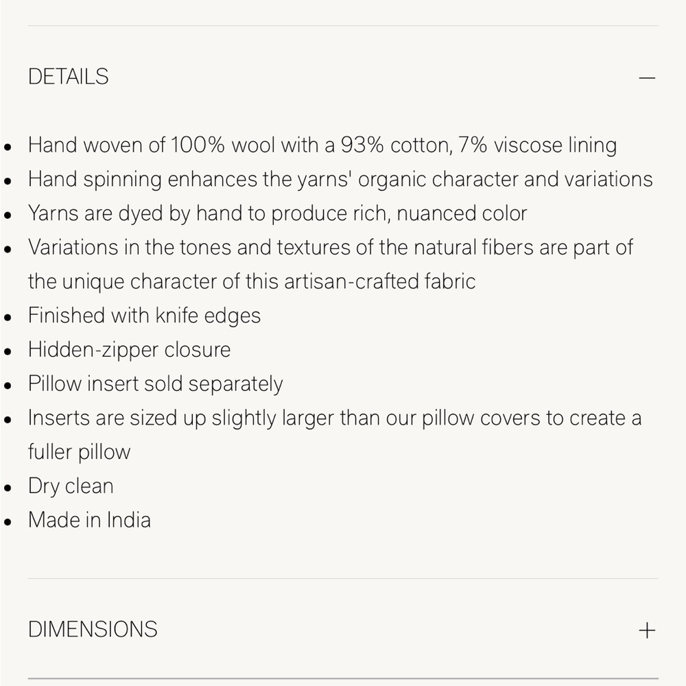 RH Sabi Handwoven Pillow Covers 24X24 (quantity 2) - Picture 4 of 7